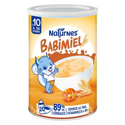 Naturnes® - Babimiel Céréales Miel bébé dès 10 mois, 400g