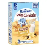 Naturnes® - P'tite Céréale Céréales Complètes Saveur Vanille Bébé dès 6 mois, 270g