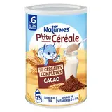 Naturnes® - P'tite Céréale Céréales Complètes et Cacao Bébé Dès 6 Mois, 415g