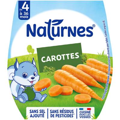 Naturnes® Carottes Bol Bébé Dès 4 mois, 2x130g