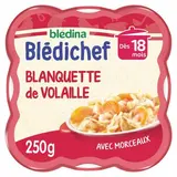 Blédina - Blédi'chef Blanquette de Volaille Assiette Bébé Dès 18 mois, 250g