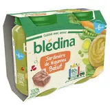 Blédina Jardinière de Légumes et Boeuf Pots Bébé Dès 6 mois, 2x200g