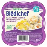 Blédina - Blédi'chef Ecrasé de Pomme de Terre et Choux Fleurs Crème Façon Bechamel Assiette Bébé Dès 15 mois, 250g