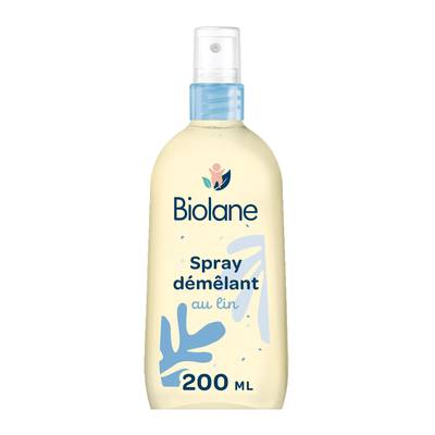Biolane Spray démêlant cheveux bébé sans rinçage, 200ml