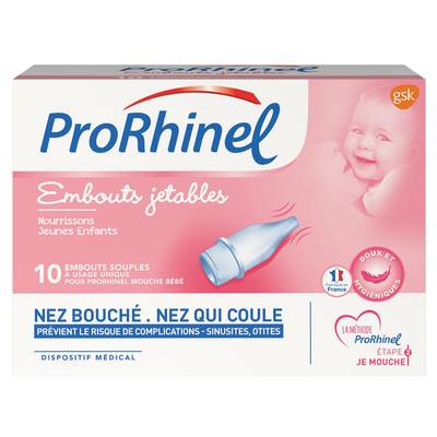 Prorhinel Embouts souples mouche bébé, 10 pièces