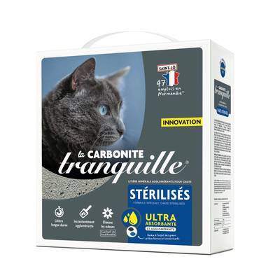 Tranquille Litière Minérale Agglomérante pour chat stérilisé, 6,1L