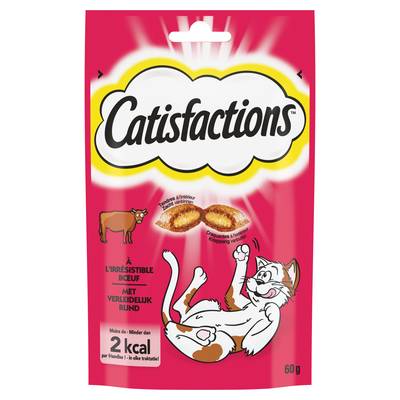 Catisfactions Friandises pour chat au boeuf, 60g