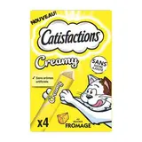 Catisfactions Creamy Snacks fromage - Friandise pour chat, 4x10g