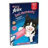 Purina - Félix Friandise Liquide Saumon pour chat, 4x10g