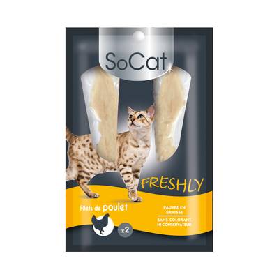 Riga Socat Filets de poulet Freshly - Friandise pour chat, 2x12,5g
