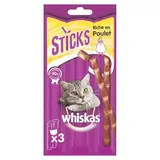 Whiskas Sticks Poulet - Friandise pour chat adulte, 3x6g