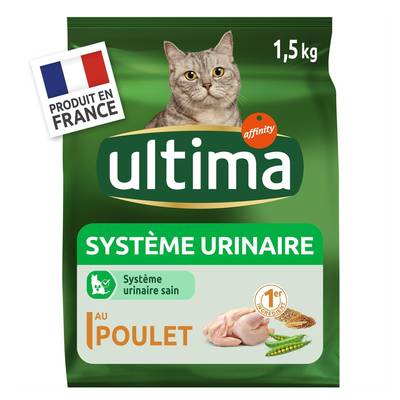 Affinity - Ultima Croquettes Poulet Protection Urinaire pour Chat adulte, 1.5kg