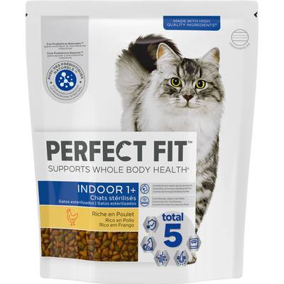 Perfect Fit Croquettes Poulet Indoor pour chat d'intérieur adulte stérilisé, 1,4kg