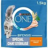 Purina - One Croquettes Poulet pour Chat Adulte Stérilisé, 1.5kg
