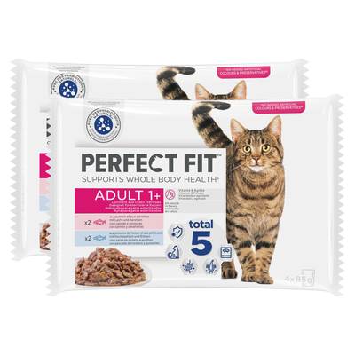 Perfect Fit Sachets en sauce aux Poissons pour chat adulte stérilisé, Lot de 2 - 4x85g