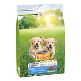 Purina - Friskies Croquettes Poulet Légumes avec du Lait Junior pour chiot, 3kg