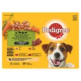 Pedigree Sachets en Sauce Sélection Mixte Légumes 4 Variétés pour Chien Adulte, 12x100g