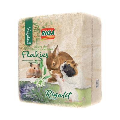 Riga Litière floconnée parfumée pour rongeurs, 1kg