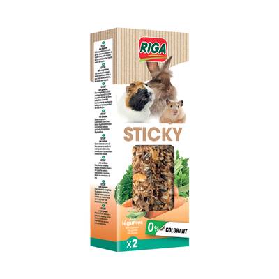 Riga Sticky Baguettes aux Légumes pour rongeur, 2x55g