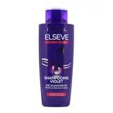 Elsève Shampooing déjaunisseur color vive pour cheveux méchés, blonds ou blancs, 200ml