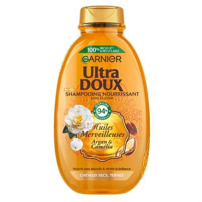Garnier - Ultra Doux Shampoing nutrition Argan et camélia, 300ml