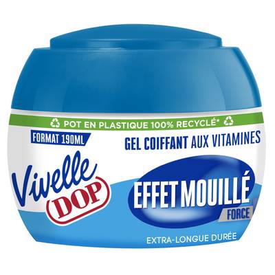 Vivelle Dop Gel coiffant Effet Mouillé Fixation Force 5, 190ml
