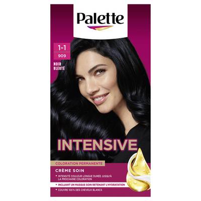 Palette Coloration Permanente Noir Bleuté 909, 115ml