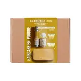 Clarification Coffret Haircare en poudre, Shampoing, Shampoing Sec et Trousse, 3 pièces