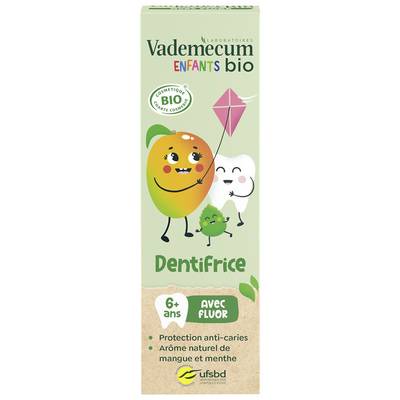 Vademecum Dentifrice kids mangue 6+ avec fluor, 50ml