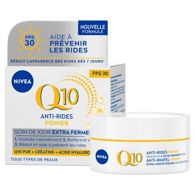 Nivea Soin Visage du Jour Extra Fermeté Q10 Anti-Rides FPS 30, 50ml