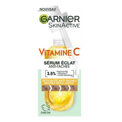 Garnier Sérum Visage Éclat Vitamine C Anti-tâches Niacinamide, 30ml