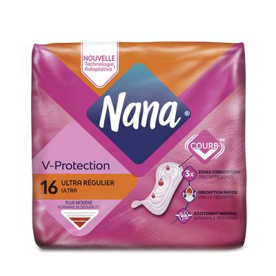 Nana Serviettes hygiéniques  Ultra Régulier, 16 pièces