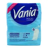 Vania Serviettes hygiéniques maxi fresh flux super, 14 pièces