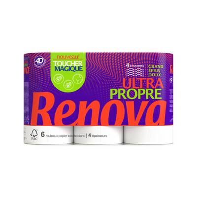 RENOVA Papier toilette Pro Age, 6 pièces