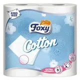 Foxy Papier toilettes blanc, 4 rouleaux