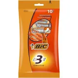 Bic Rasoirs Jetables 3 Lames, 10 rasoirs