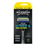 Wilkinson Rasoir + 4 Lames Avec Gel Protectrice Sensitive Hydro 5, 5 pièces