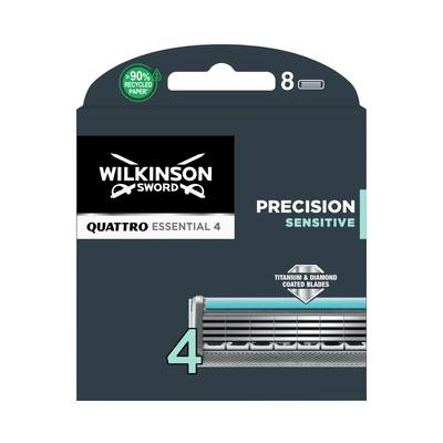 Wilkinson Lames de rasoir Quattro Titanium Sensitive, 8 lames