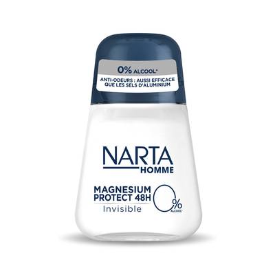 Narta Homme Déodorant magnesium protect 48h invisible, 50ml