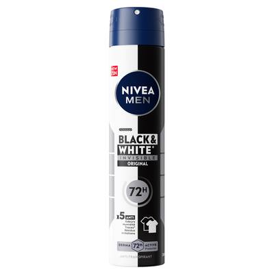 Nivea Men Déodorant spray invisible for black & white power, 200ml