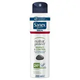 Sanex Men Déodorant spray 48h Natur Protect à la pierre d'Alun, 200ml
