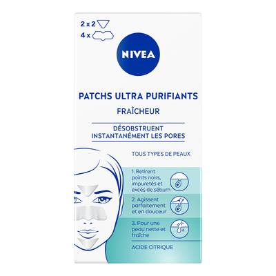 Nivea Patchs Purifiants Visage Anti-points Noirs, 6 patchs
