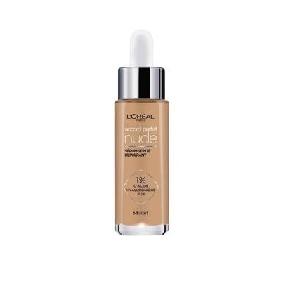 L'Oréal Paris Fond de teint Accord Parfait Sérum Teinté Repulpant, 2-3 Light