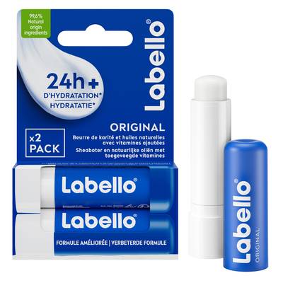 Labello Stick lèvre original duo, 2 x 4,8g