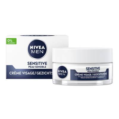 Nivea Men Crème Visage Homme Hydratant Peau Sensible 48h, 50ml