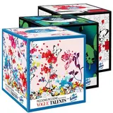 Lotus Mouchoirs blancs boîte cubique, Lot de 3x48 mouchoirs