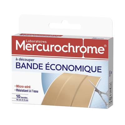 Mercurochrome Bande à découper économique, 1m x 6 cm