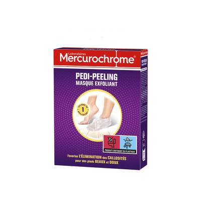 Mercurochrome Masque Exfoliant Pedi-peeling, 2 pièces