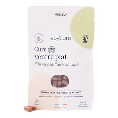 Epycure Cure Ventre Plat, 60 gellules