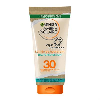 Garnier - Ambre Solaire Lait Protection Solaire Fluide Hydratant FPS30, 175ml